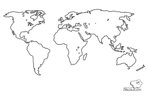 mapa del mundo recursos aula pinterest dibujo continents and the o jays