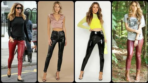 Outstanding And Gorgeous Leather Skinny Tit Pants Leggings For Women Youtube