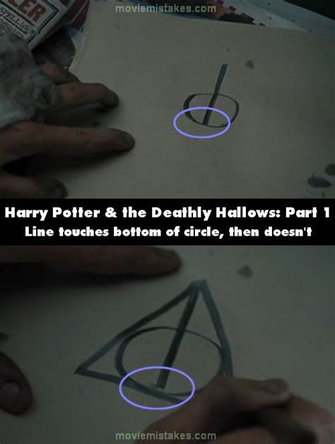 Harry Potter And The Deathly Hallows Part 1 2010 Movie Mistake