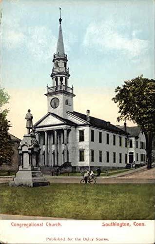 Congregational Church Southington Connecticut Ct Original Vintage