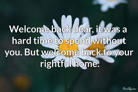 30 Welcome Back Home Quotes