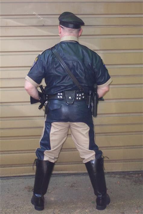 Leather Uniform Pant Police Breeches All Size Leder Ebay