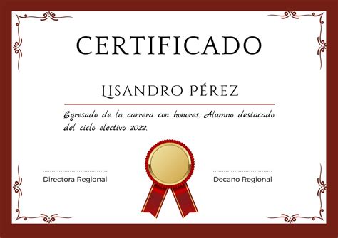 Plantillas Para Crear Certificados Online Canva Vrogue Co