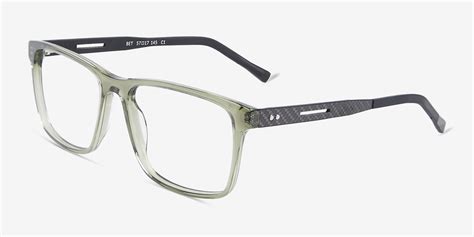 Bet Rectangle Clear Olive Glasses For Men Eyebuydirect Canada