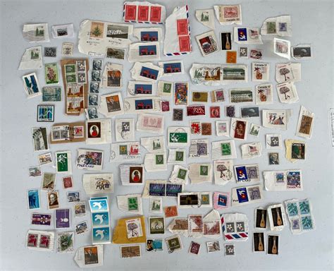 Kleine Briefmarkensammlung Mit Ber Briefmarken Aus Kanada Etsy De