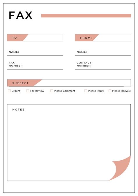 9 Best Printable Fax Cover Sheet