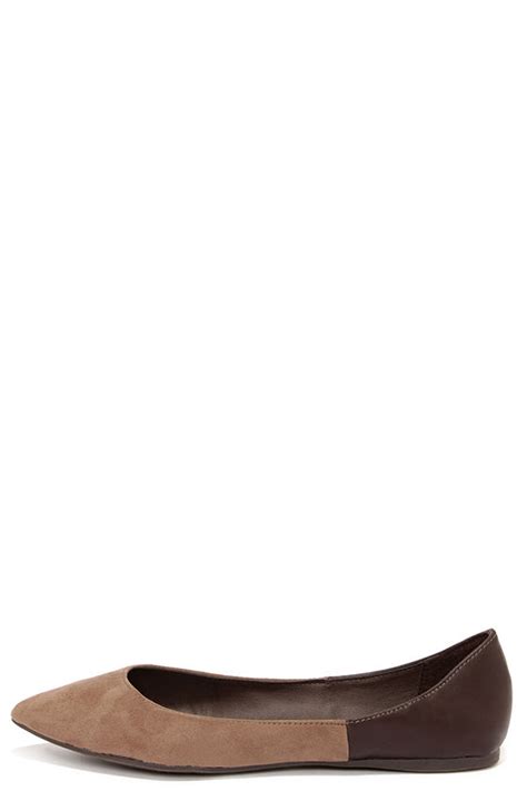 Cute Brown Flats Pointed Flats Brown Shoes 1700 Lulus
