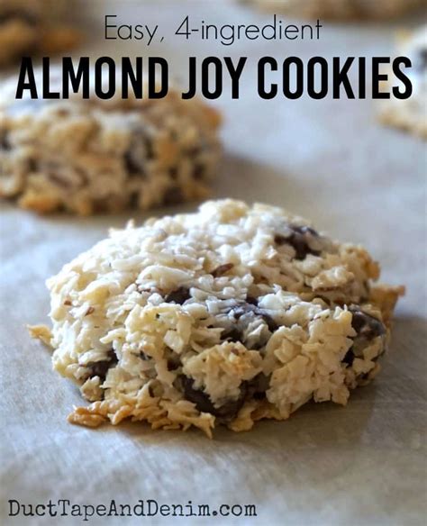 Almond Joy Cookies An Easy 4 Ingredient Cookie Recipe