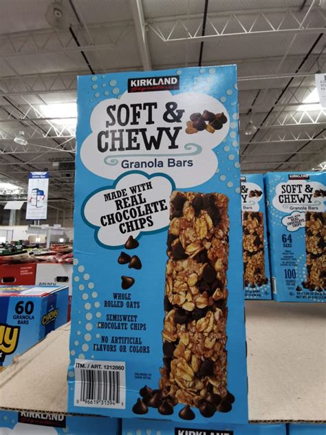 Costco 1212860 Kirkland Signature Soft Chewy Granola Bars Costcochaser