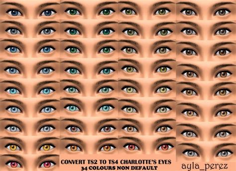 Eye Colors Non Default At Aylas Sims Sims 4 Updates