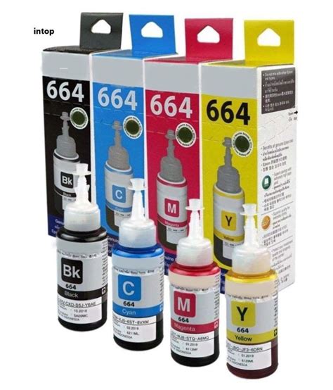 Looking for newly launched printers in 2021 with price in india under your budget? intop 664 Eco Tank L1800 Multicolor Pack of 4 Ink bottle ...