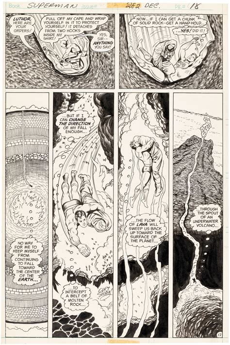 Hakes Superman 282 Comic Book Page Original Art By Curt Swan