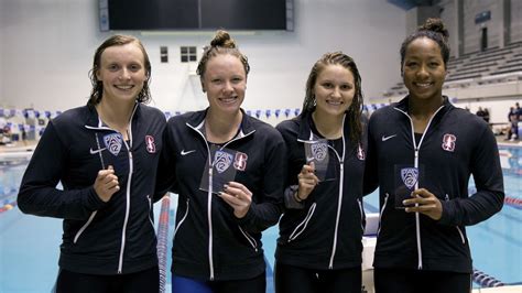 Highlight Stanford Womens Swimming Sets 800 Free Relay Ncaa Record At