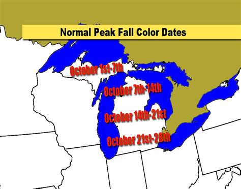 Michigans Average Fall Color Dates And How Is This Year Looking