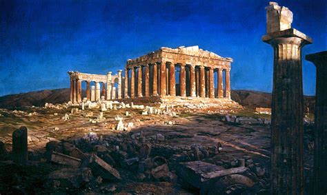 The Parthenon Painting By Granger Fine Art America