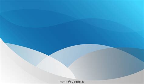 Blue Grey Splitting Wave Background With Circle Vector Download