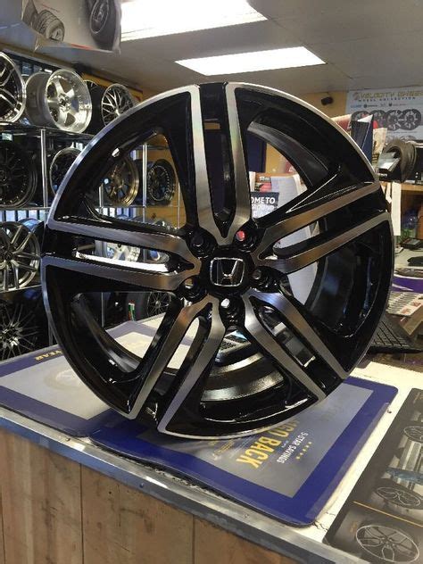 Cool Awesome 19 2017 Accord Sport Style Wheels Rims Black Fits Honda