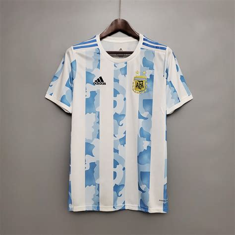 Argentina Soccer Jersey Copa America 2021 Home Kit White Soccer Shirt