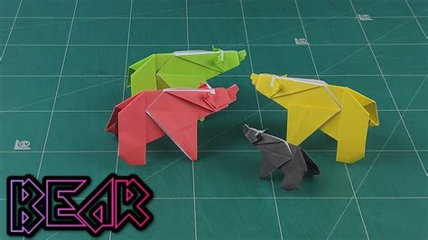 How To Make An Easy Paper Animals Origami Bear Instructions Tutorials