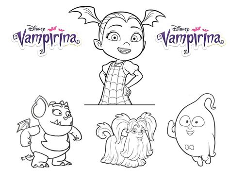 Dibujos de Vampirina para colorear para niños WONDER DAY Dibujos para colorear para niños y