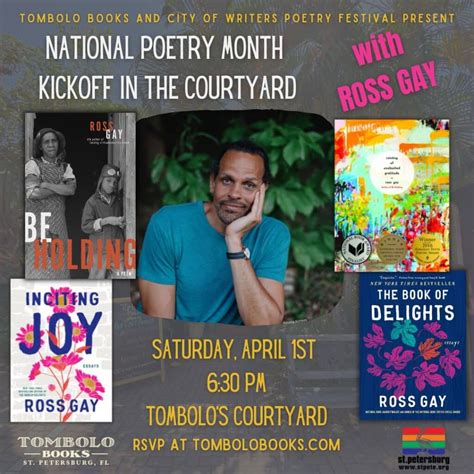 National Poetry Month Kickoff With Ross Gay St Pete Catalyst