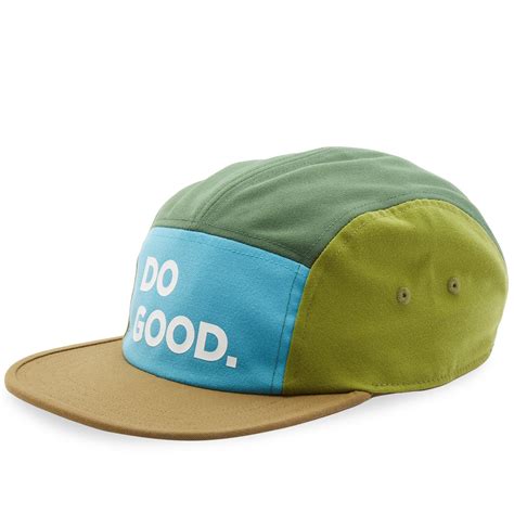 Cotopaxi Do Good 5-Panel Cap Poolside & Oak | END.