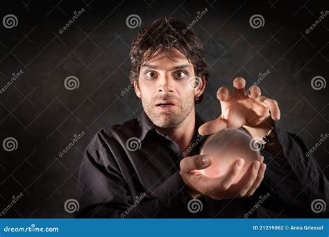 Fortuneteller With Crystal Ball Stock Photo Image Of Fortuneteller