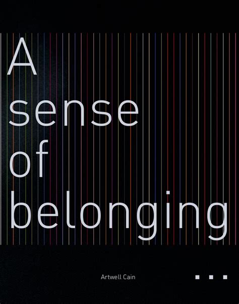 A Sense Of Belonging Lm Publishers