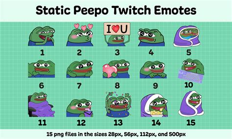 Static Peepopepe Emotes For Twitch Or Discord Red Star Blankets Ko