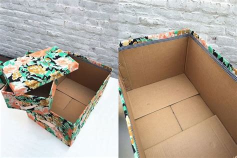 Turn Cardboard Boxes Into Pretty Storage Bins Hometalk