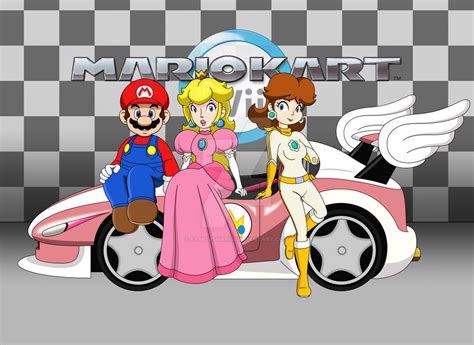 Mario Peach And Daisy Mario Kart Wii By Famousmari5 On Deviantart