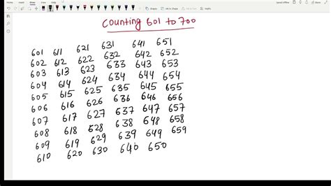 Counting 601 To 700 Pre School Revise Academy Youtube