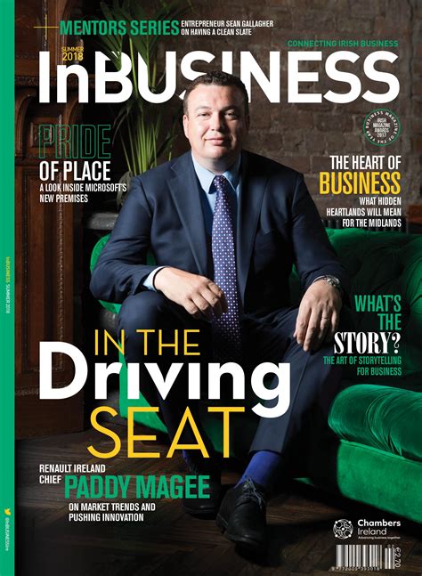 Cover Of Inbusiness Q2 2018 Featuring Paddy Magee Country Operations