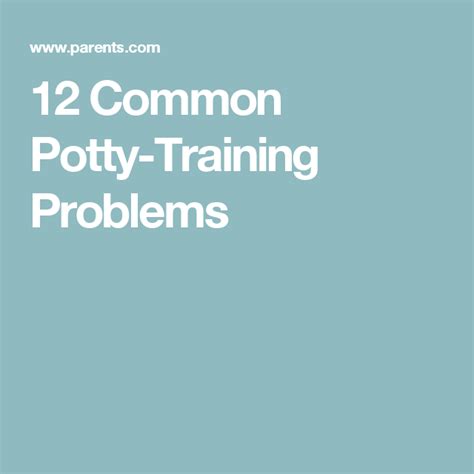 12 Common Potty Training Problems—and How To Solve Them Potty