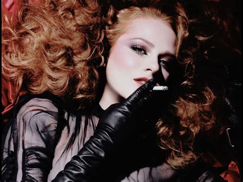 Evan Rachel Wood Evan Rachel Wood Black Leather Gloves Leather