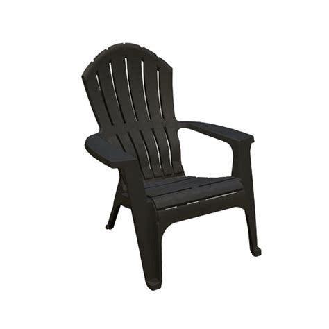 Adams 8371 02 3700 Chair Realcomfort Black Polypropylene Frame Adirondack