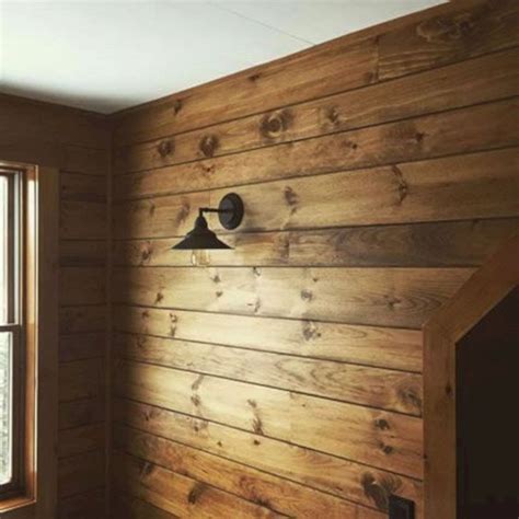 Stained Shiplap Wall Paneling Wood Paneling Living Room White Wood