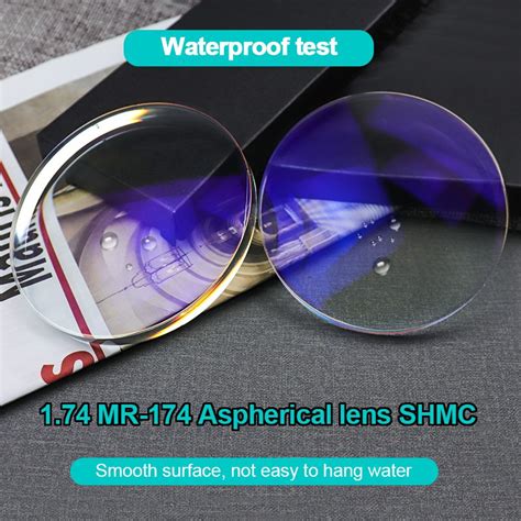 1 74 uv400 shmc super hydrophobic single vision lens optical ophthalmic