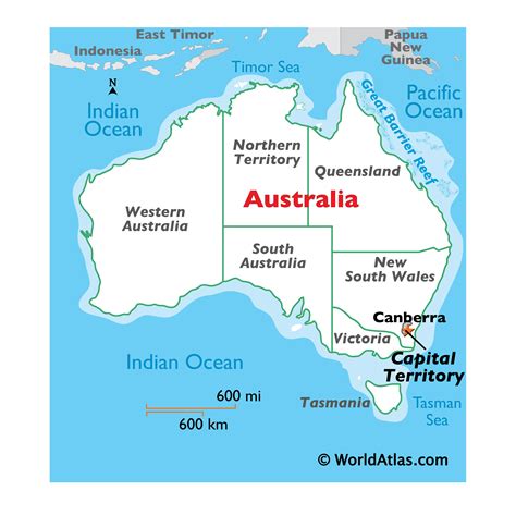 Australian Territory Map