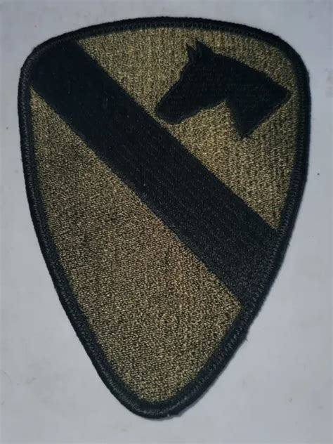 1960s Us Army 1st Cavalry Division Od Vietnam War Era Patch Lk 6