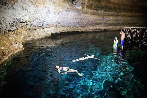 Underground Cenote Near Coba In The Yucatan You Swim In Cool Turquoise