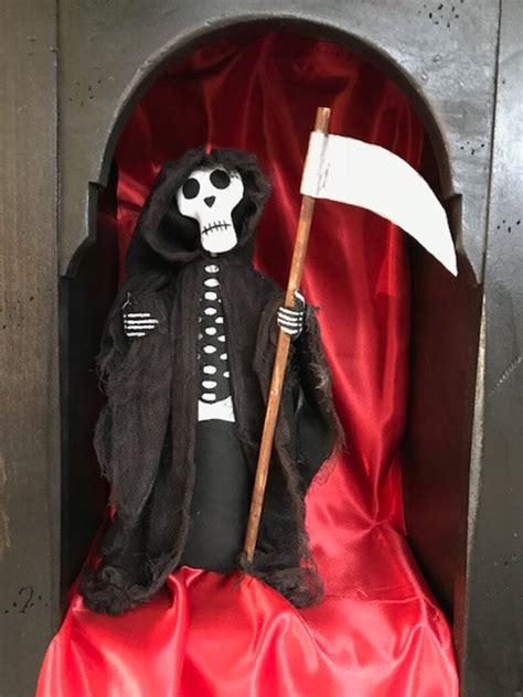 Halloween Ghoul Grim Reaper With Sickle Cloth Doll E Pattern Etsy
