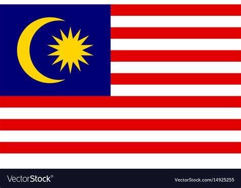 National Flag Of Malaysia Royalty Free Vector Image