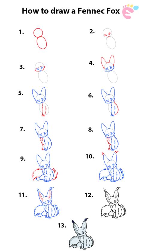 Learn How To Draw A Nice Fennec Fox Easy To Draw Everything
