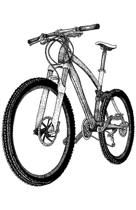 Mountain Bike | Drawing Illustrations By Karl Addison To See… | Flickr