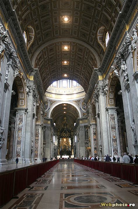 The Interior Of Saint Peters Basilica At The Vatican Webphotoro