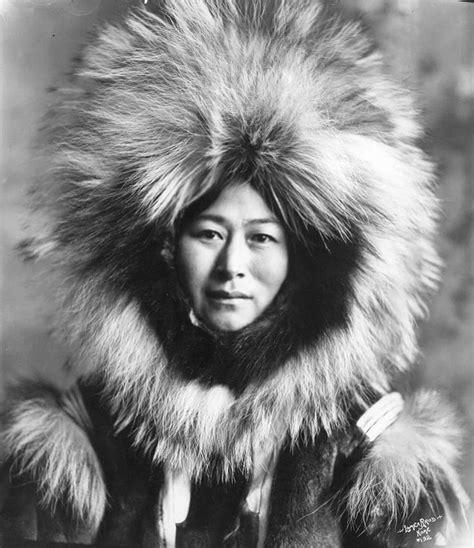 Inuit Woman Nowadluk Also Known As Nora In Fur Parka Nome Alaska