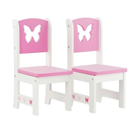 18 Inch Doll Furniture Butterfly Collection Table And 4 Chair Dining