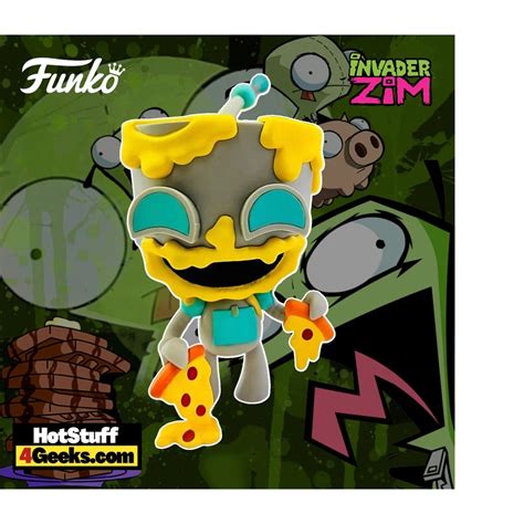 Funko Pop Invader Zim Gir Eating Pizza Fse 1332 With Boss Protector Shopee Philippines