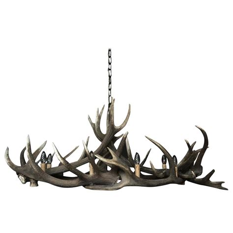 Modern Chandelier Made Of Red Stag Antlers For Sale At 1stdibs